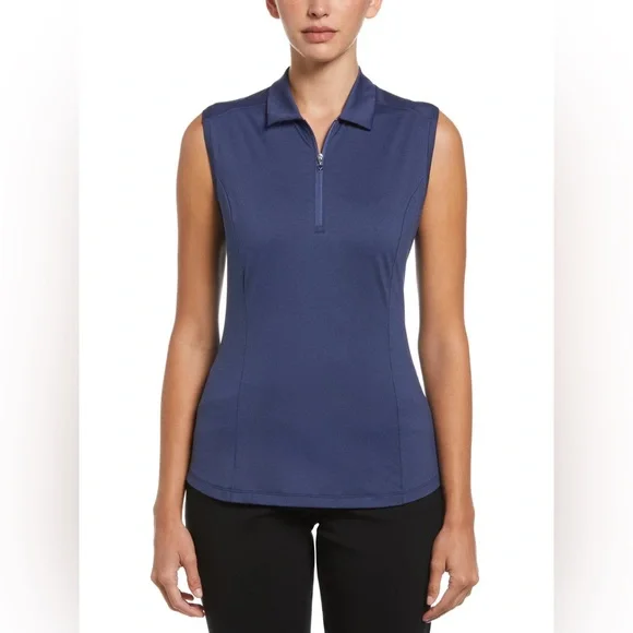 CALLAWAY WOMENS TONAL HEATHER GOLF POLO - Picture 1 of 6